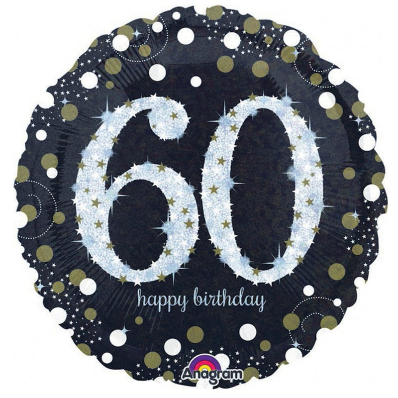 60th Birthday Sparkling Celebration Balloon Party Pack