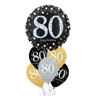 80th Birthday Sparkling Celebration Balloon Party Pack