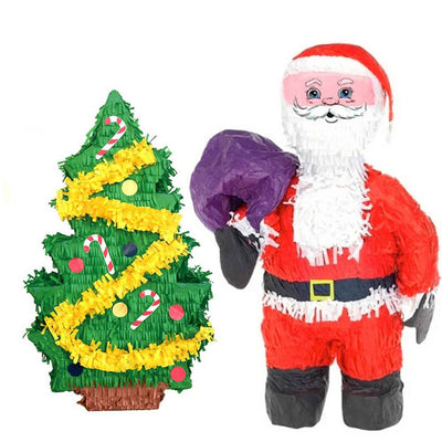 Christmas Santa And Christmas Tree Pinata Party Pack