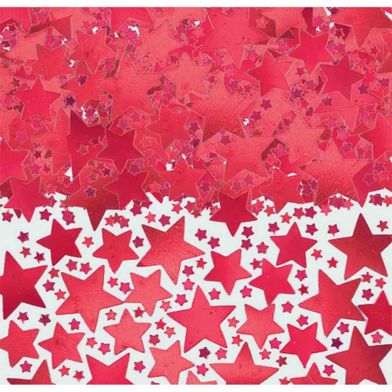 Christmas Red & Green Star Confetti Party Pack 