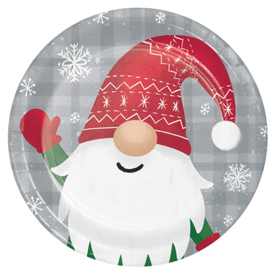 Christmas Holiday Gnomes 16 Guest Tableware Party Pack