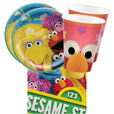 Sesame Street 16 Guest Large Tableware Party Pack