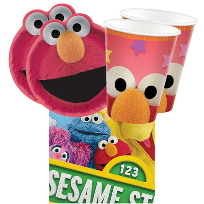 Sesame Street 16 Guest Elmo Tableware Party Pack
