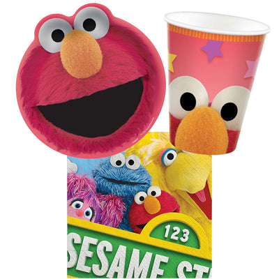 Sesame Street 8 Guest Elmo Tableware Party Pack