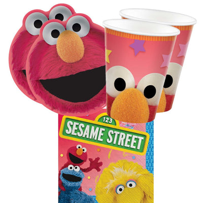 Sesame Street Elmo 16 Guest Small Tableware Party Pack