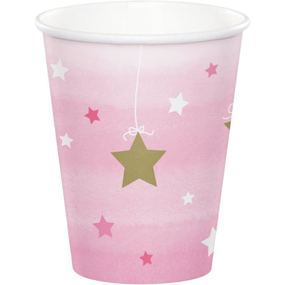 Pink 1st Birthday Twinkle Little Star Girl 16 Guest Deluxe Tableware Pack