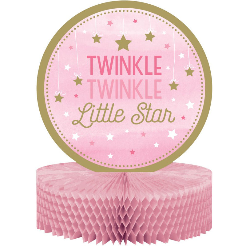 Pink 1st Birthday Twinkle Little Star Girl 16 Guest Deluxe Tableware Pack