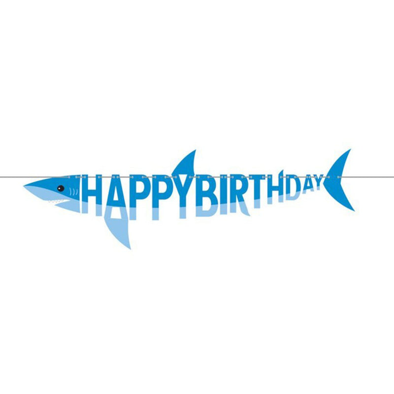 Shark Zone Happy Birthday 8 Guest Tableware Party Pack