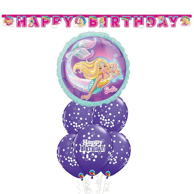 Barbie Balloon & Birthday Banner Girl Party Pack