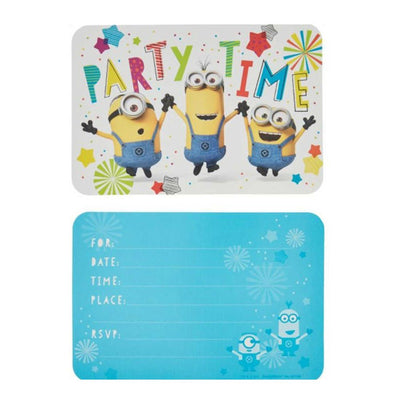Minion Despicable Me 8 Guest Loot Favour & Invites Birthday Pack