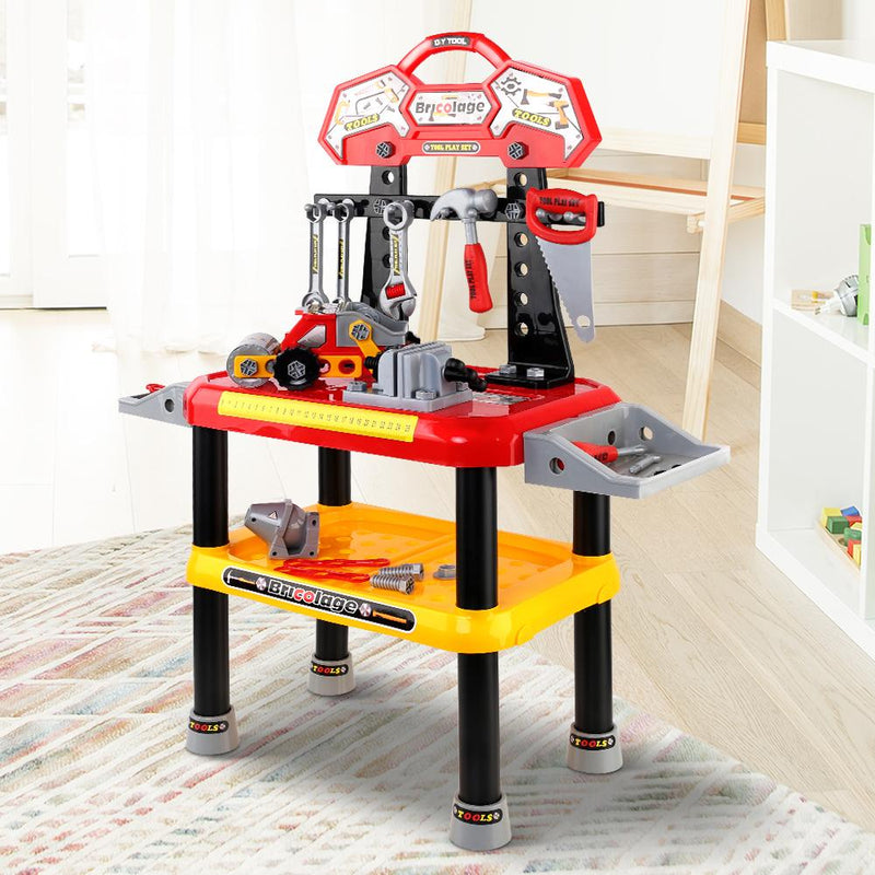 Keezi Kids Workbench Play Set - Red - Payday Deals