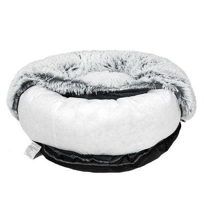 PaWz Pet Bed Cat Dog Donut Nest Calming Mat Soft Plush Kennel - Payday Deals