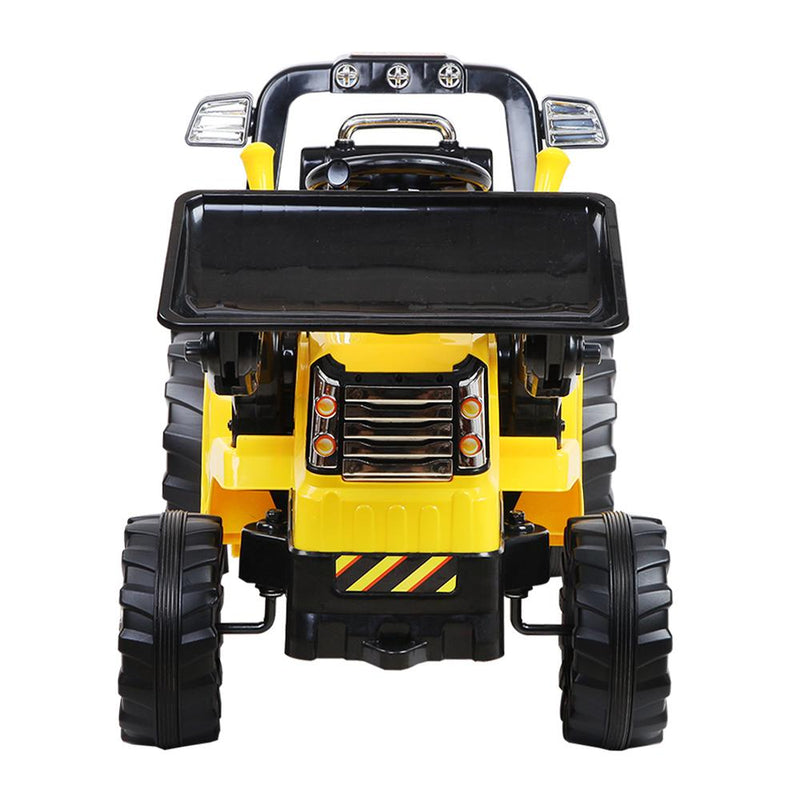 Rigo Kids Ride On Bulldozer Digger Electric Car Yellow - Payday Deals