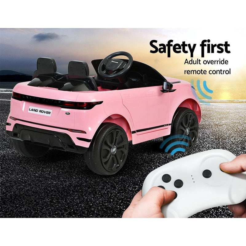 Kids Ride On Car Licensed Land Rover 12V Electric Car Toys Battery Remote Pink - Payday Deals