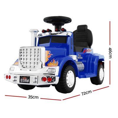 Ride On Cars Kids Electric Toys Car Battery Truck Childrens Motorbike Toy Rigo Blue - Payday Deals