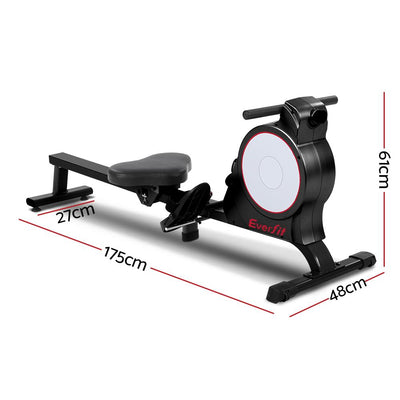 Everfit Magnetic Rowing Exercise Machine Rower Resistance Cardio Fitness Gym - Payday Deals