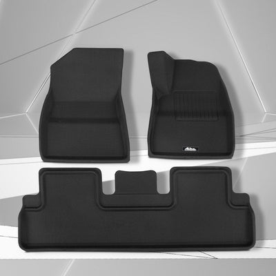 Weisshorn Tesla Model 3 Car Rubber Floor Mats Front & Rear 2021-2022