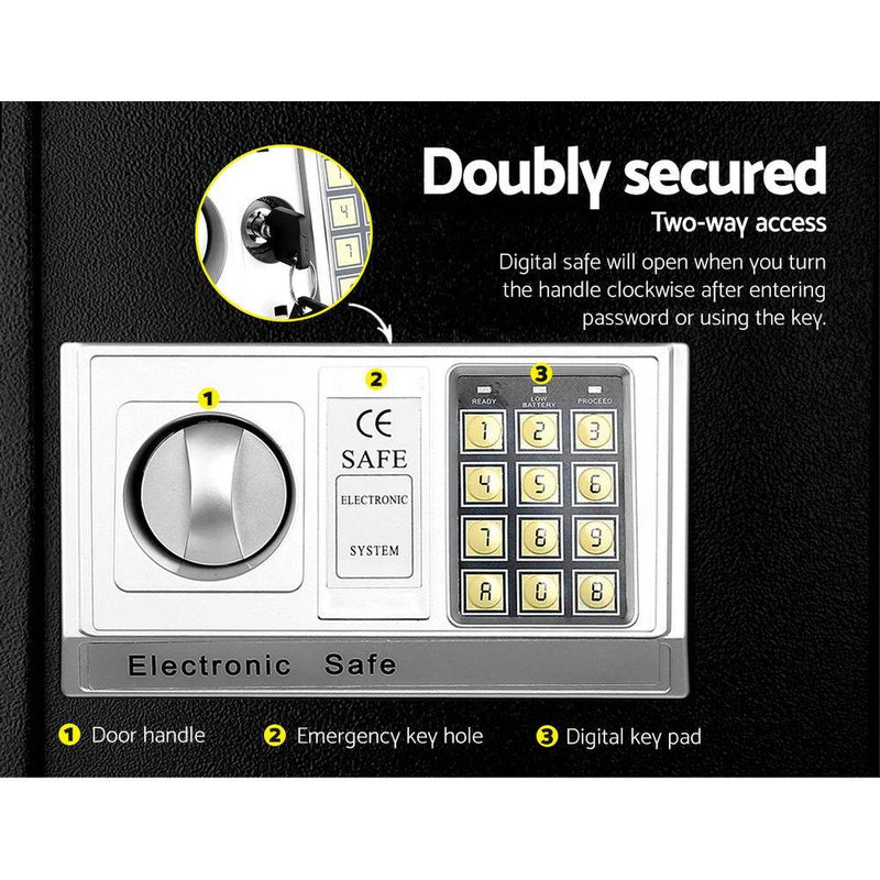 UL-TECH Electronic Safe Digital Security Box 8.5L - Payday Deals