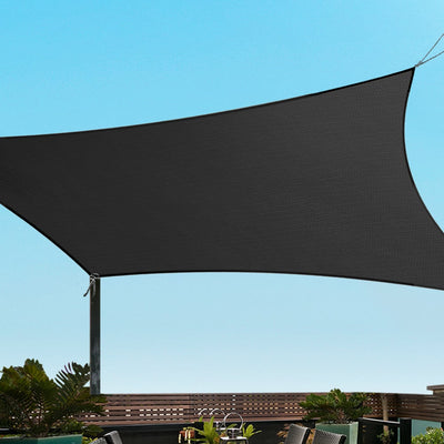 Instahut 280gsm 6x7m Sun Shade Sail Canopy Rectangle - Payday Deals