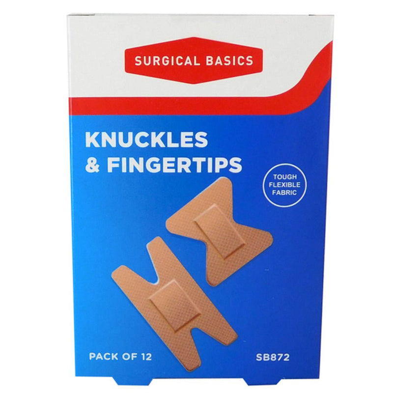 Surgical Basics Knuckle and Finger Tip Wound Strips Pack 12