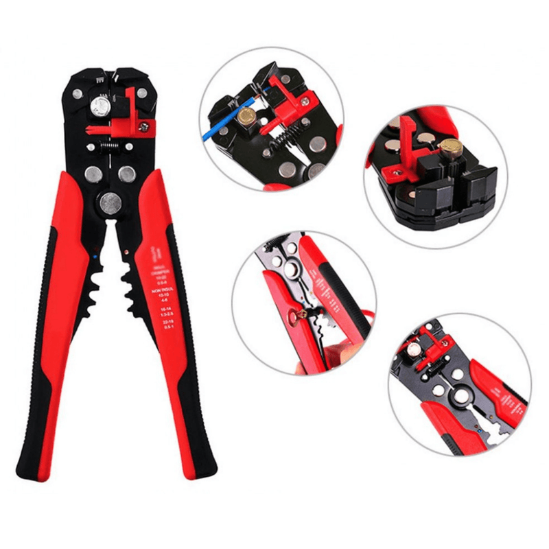 8" Self-adjusting Wire Stripper Cable Crimper Cutter Electrical Terminals Pliers