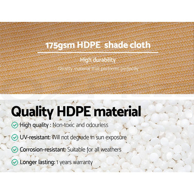 Instahut 70% Sun Shade Cloth Shadecloth Sail Outdoor Roll Mesh 175gsm 1.83x20m