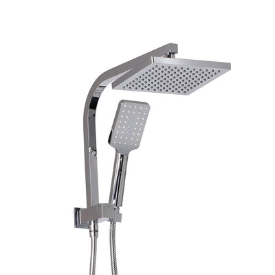 Cefito WELS 8'' Rain Shower Head Set Square Handheld High Pressure Wall Chrome - Payday Deals