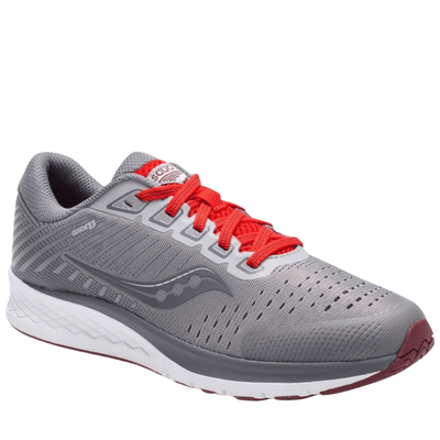 Saucony Big Kid's Guide 13 Sneakers Boys Girls Walking Shoes - Alloy/Red
