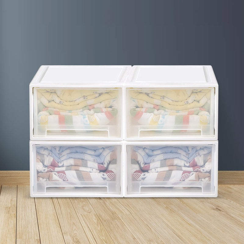 Storage  Drawers Set Cabinet Tools Organiser Box Chest Drawer Plastic Stackable - Payday Deals