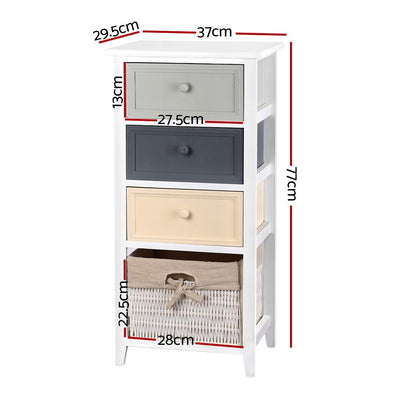 Artiss Bedroom Storage Cabinet - White - Payday Deals
