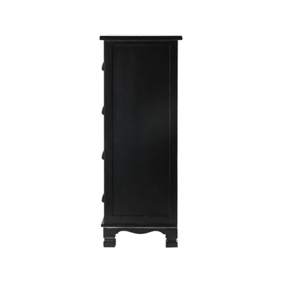 Artiss Vintage Bedside Table Chest 4 Drawers Storage Cabinet Nightstand Black - Payday Deals