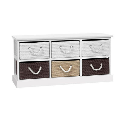 Artiss Storage Bench Shoe Organiser 6 Drawers Chest Cabinet Rack Box Shelf Stool