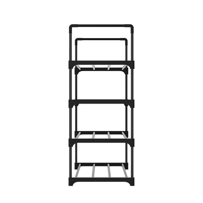 Artiss Shoe Rack Stackable 4 Tiers 80cm Shoes Shelves Storage Stand Black