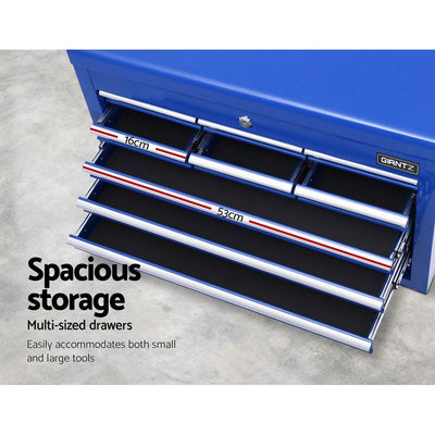 Giantz 10-Drawer Tool Box Chest Cabinet Garage Storage Toolbox Blue - Payday Deals