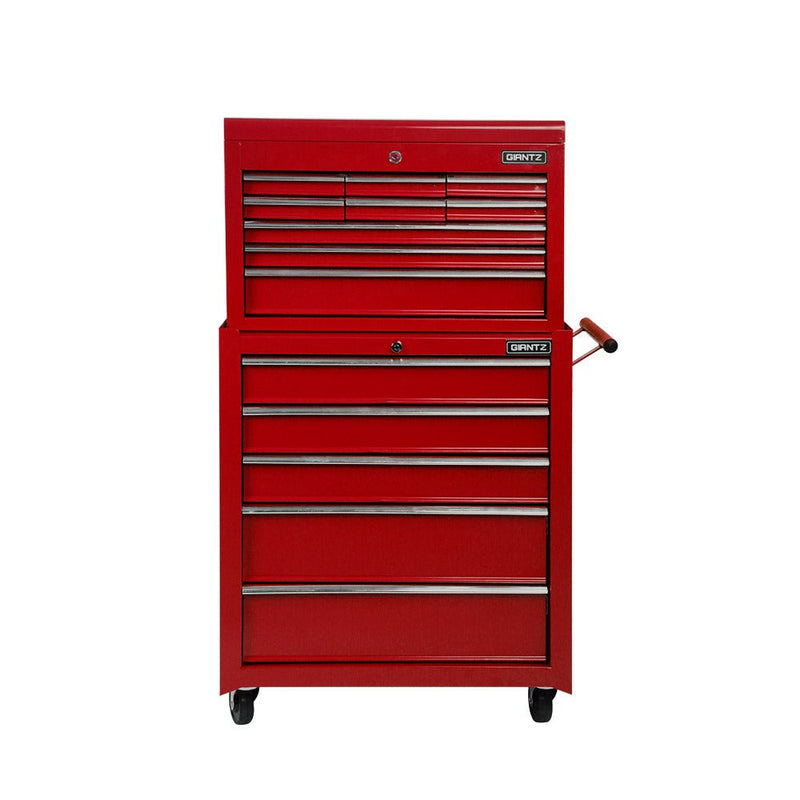 Giantz 14 Drawers Toolbox Chest Cabinet Mechanic Trolley Garage Tool Storage Box - Payday Deals