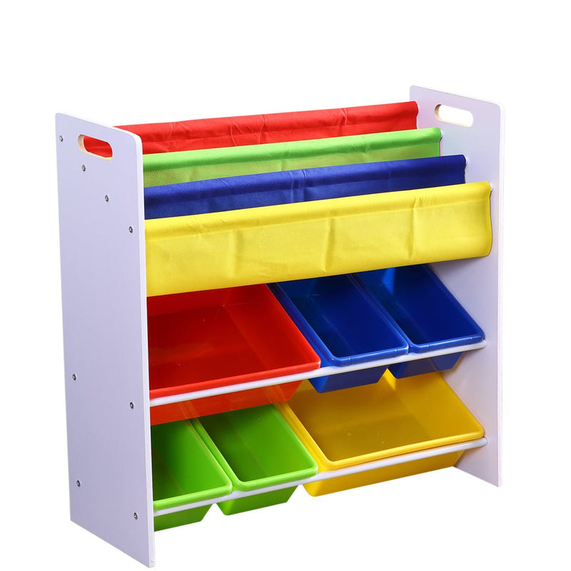 Levede 6 Bins Kids Toy Box Bookshelf Organiser Display Shelf Storage Rack Drawer