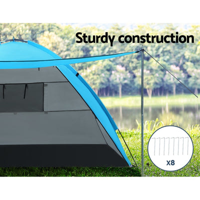 Weisshorn Camping Tent Beach Tents Hiking Sun Shade Shelter Fishing 2-4 Person - Payday Deals