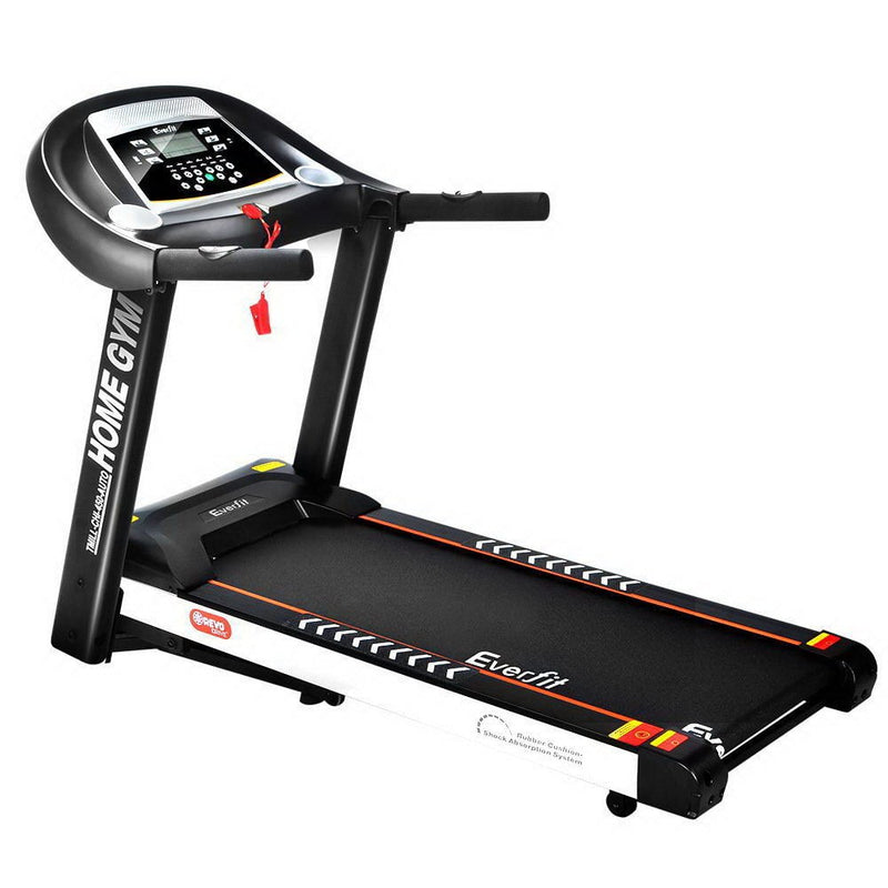 Everfit Electric Treadmill 45cm Incline Running Home Gym Fitness Machine Black - Payday Deals