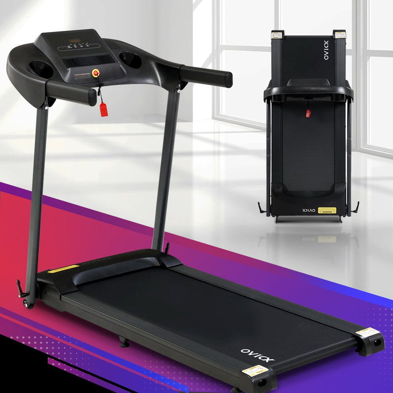 Everfit Electric Treadmill 48cm Incline Running Home Gym Fitness Machine Black - Payday Deals