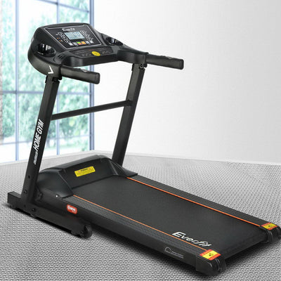 Everfit Electric Treadmill MIG41 40cm Running Home Gym Machine Fitness 12 Speed Level Foldable Design - Payday Deals