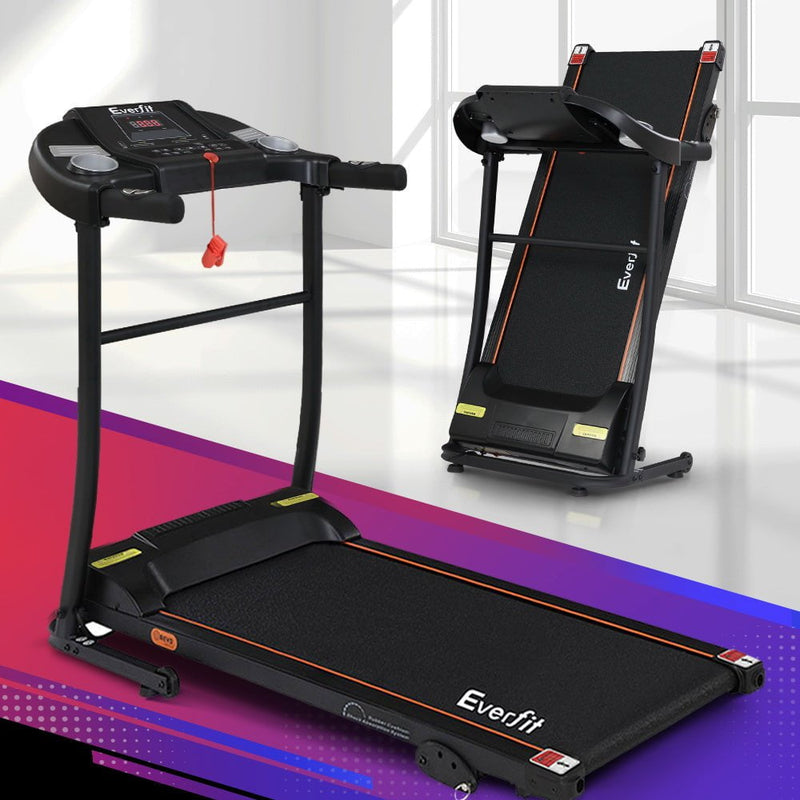 Everfit Electric Treadmill Incline Home Gym Exercise Machine Fitness 400mm - Payday Deals