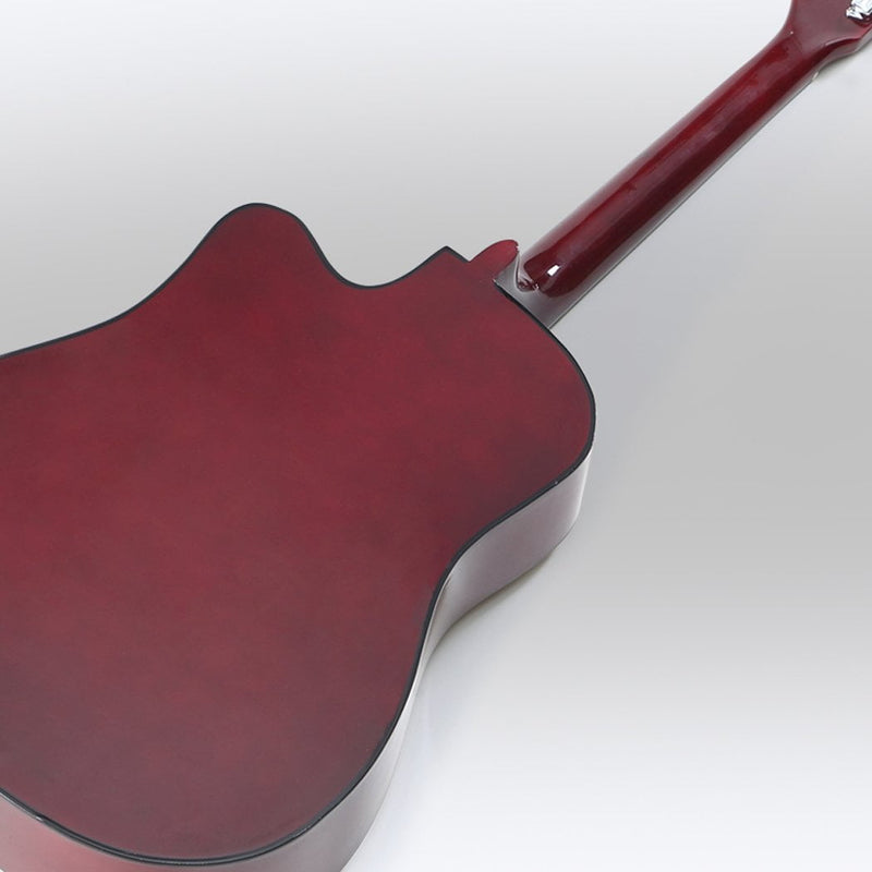 BoPeep 41 Inch Wooden Folk Acoustic Guitar Classical Cutaway Steel String w/ Bag - Payday Deals