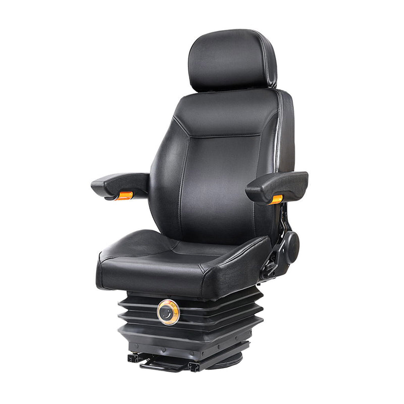 Giantz Adjustbale Tractor Seat with Suspension - Black - Payday Deals