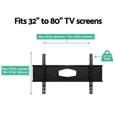 Artiss TV Wall Mount Bracket Tilt Swivel Full Motion Flat Slim LED LCD 32 inch to 80 inch - Payday Deals