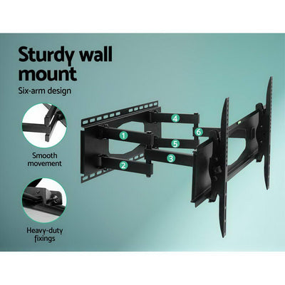 Artiss TV Wall Mount Bracket Tilt Swivel Full Motion Flat Slim LED LCD 32 inch to 80 inch - Payday Deals