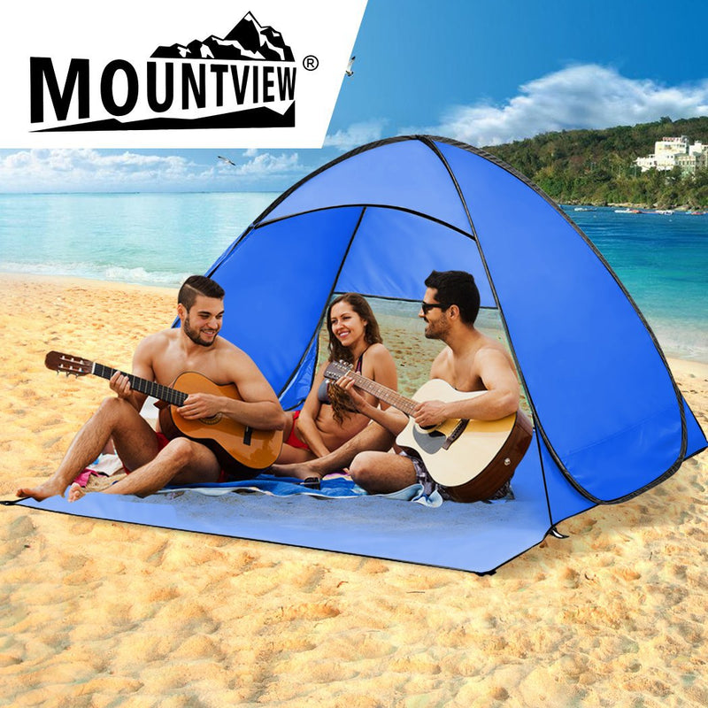 Mountview Pop Up Beach Tent Caming Portable Shelter Shade 2 Person Tents Fish - Payday Deals