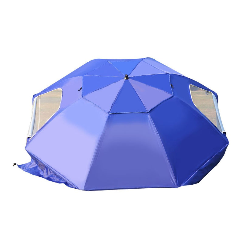 Outdoor Umbrella Beach Umbrellas Sun Shade Weather Patio Garden Shelter 2M Blue - Payday Deals
