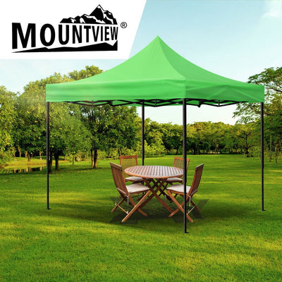 Mountview Gazebo Tent 3x3 Outdoor Marquee Gazebos Camping Canopy Wedding Green - Payday Deals