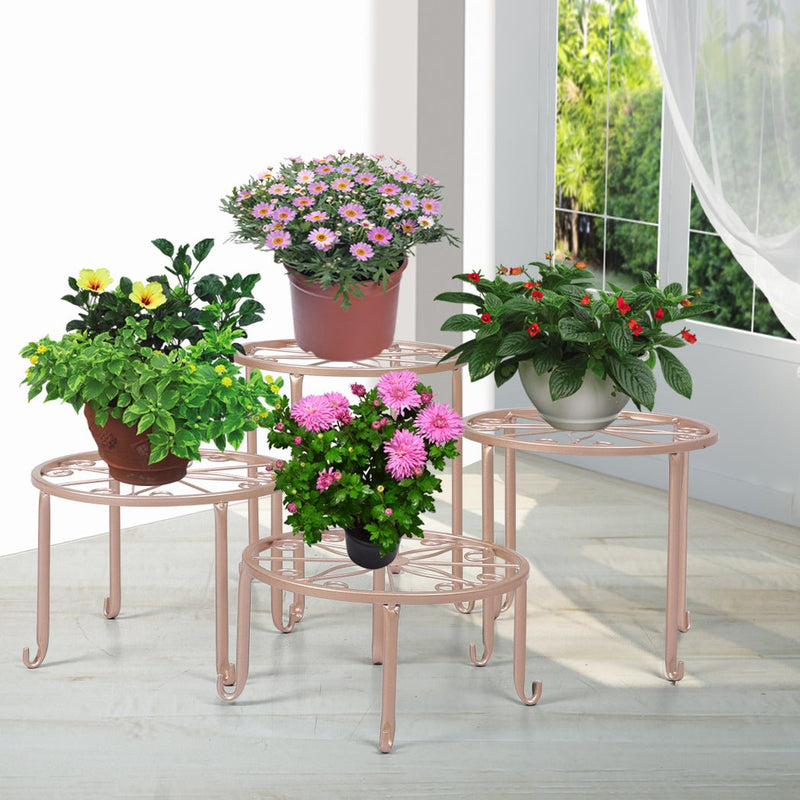 4 x Levede Metal Plant Stand Outdoor Indoor Garden Decor Flower Pot Rack Iron - Payday Deals