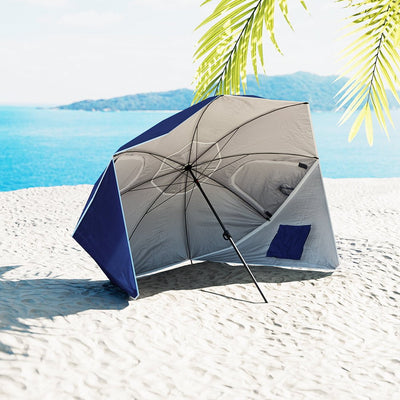 Instahut Outdoor Beach Umbrella Garden Umbrellas Sun Extension Pole Sun Canpoy